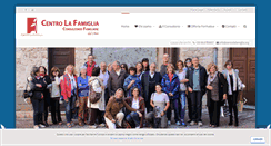 Desktop Screenshot of centrolafamiglia.org